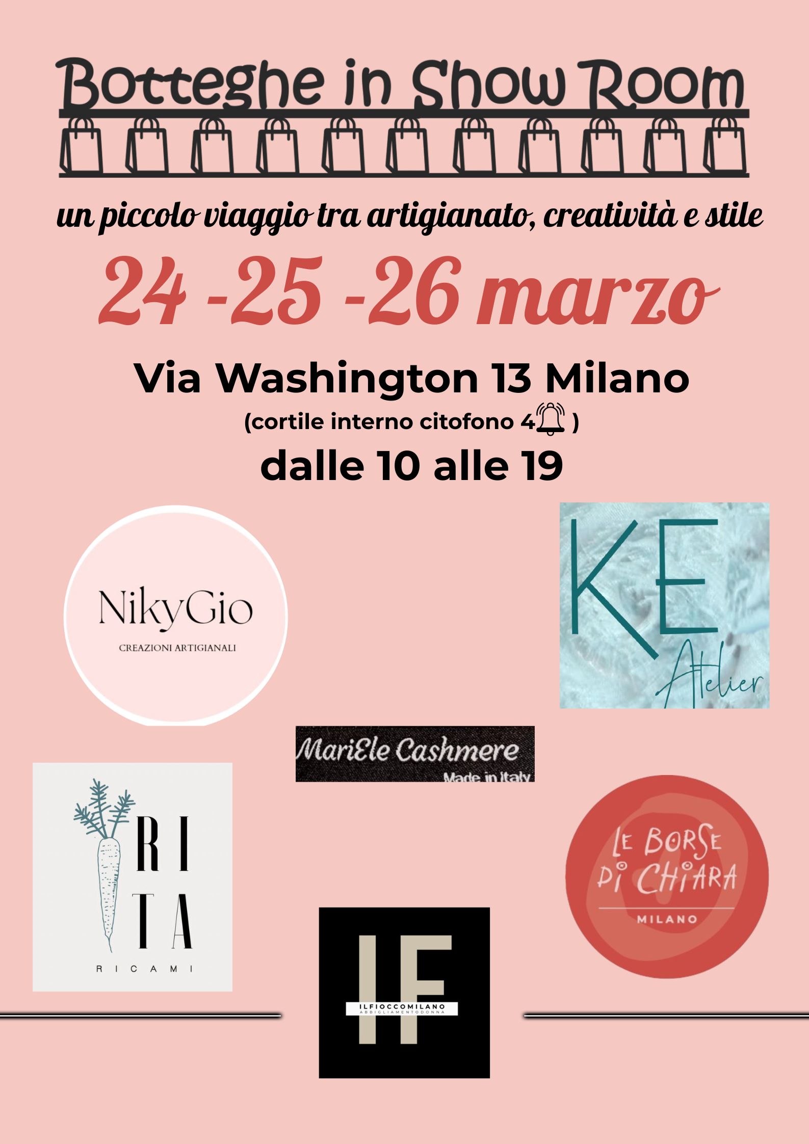 24-25-26 Marzo Botteghe in ShowRoom