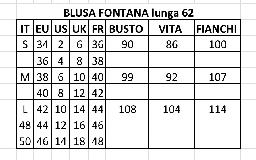 BLUSA FONTANA