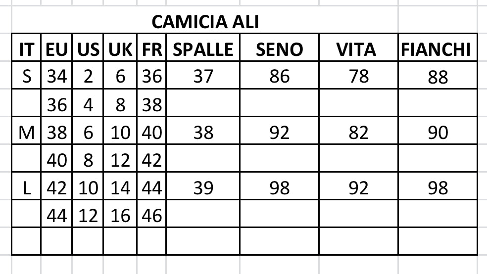P/E CAMICIA ALI