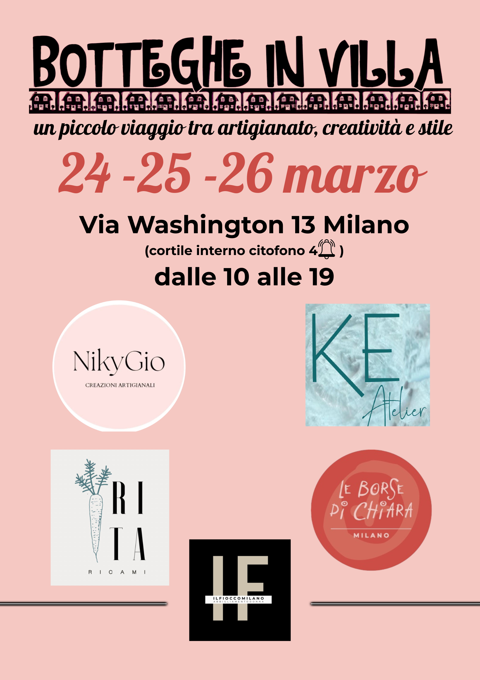 24-25-26 Marzo Botteghe in ShowRoom