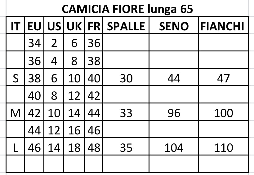 P/E CAMICIA FIORE