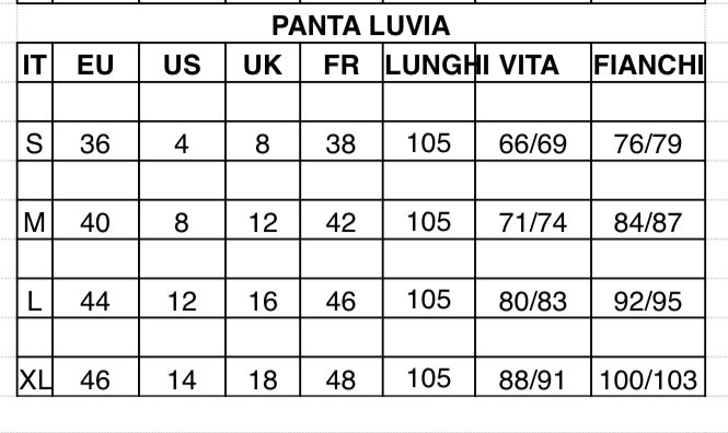 LUVIA PANTS S/S