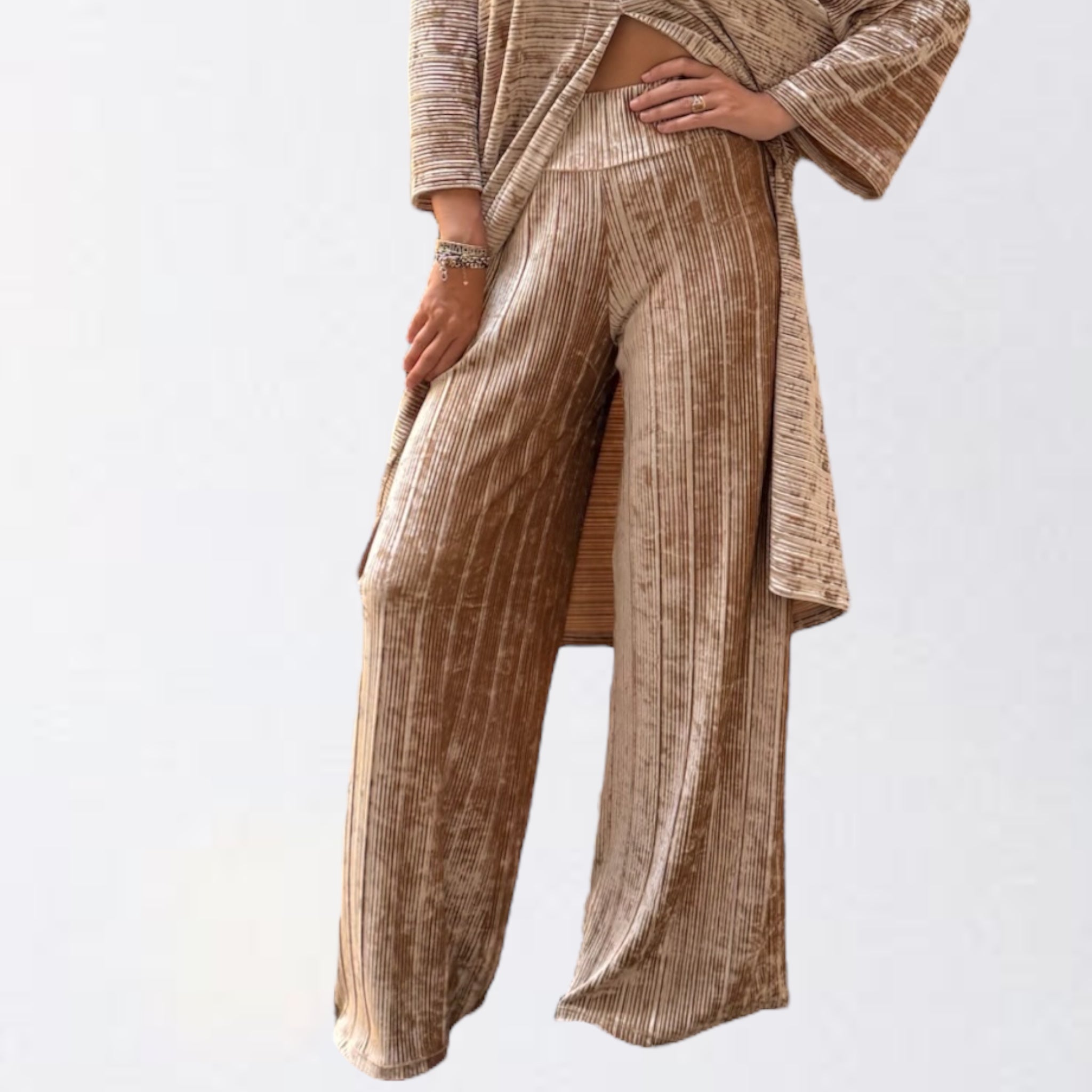 PANTALONE PALAZZO stretch
