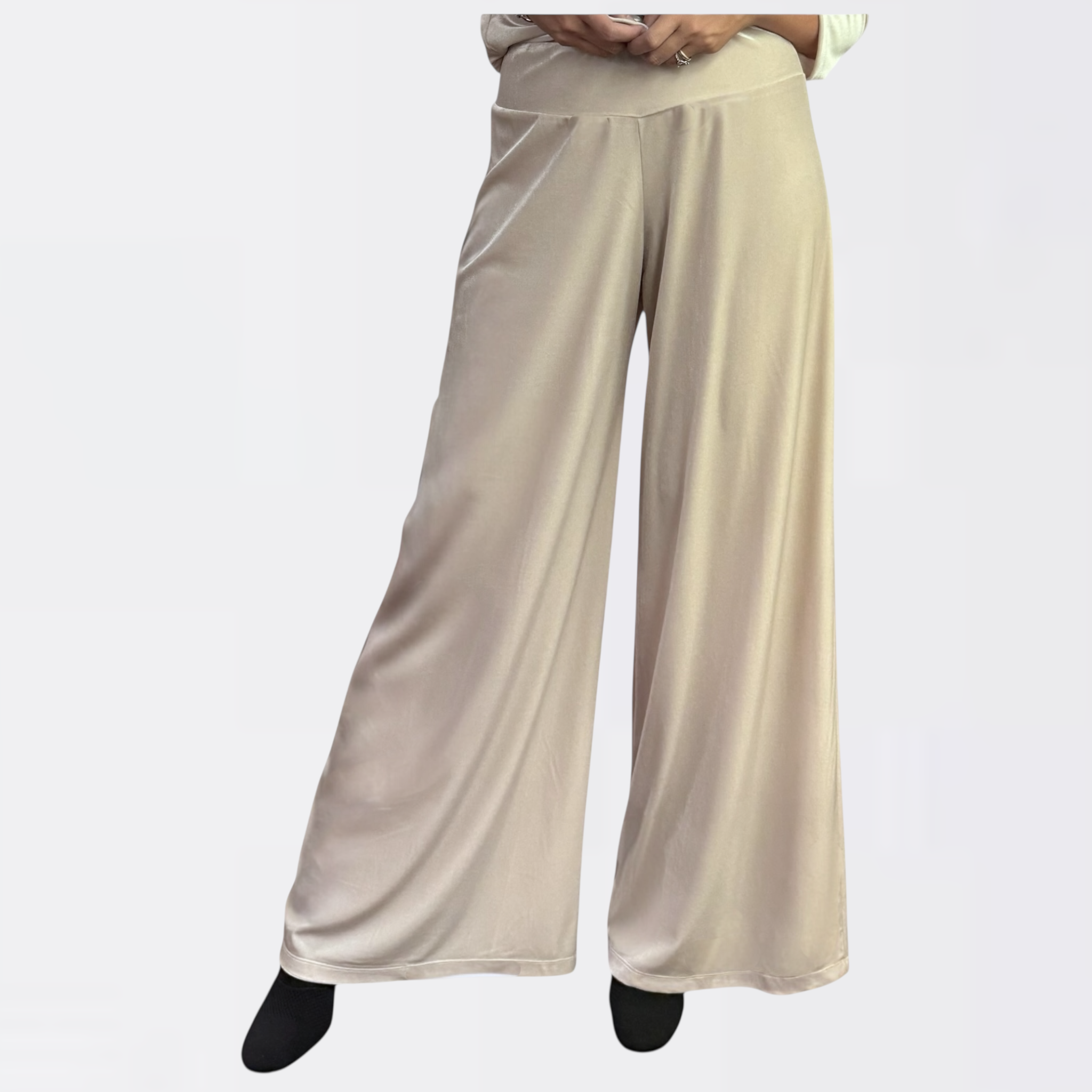 PANTALONE PALAZZO stretch